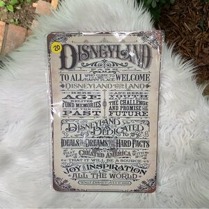 Disneyland Retro Vintage Look Reproduction Metal Sign